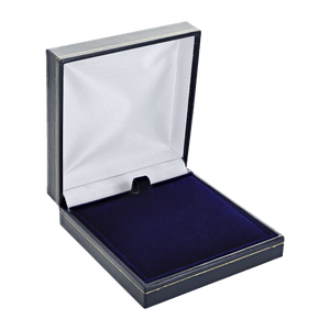 Classic Blue Leatherette Universal Jewellery Box